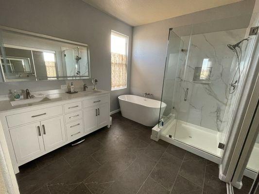 After picture Master bathroom