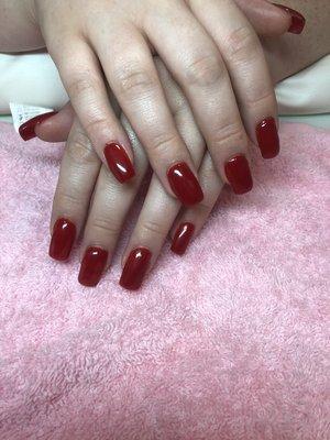 Simple red acrylics!