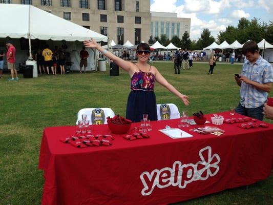 Stop by the Yelp booth!!!