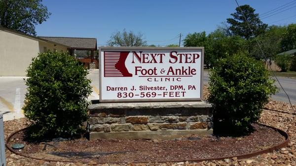 Next Step Foot & Ankle Clinic sign!