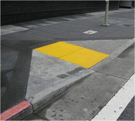 ADA curb ramp