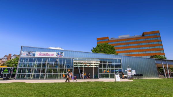 Carousel Area with Food Trucks