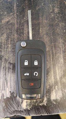 Chevy equinox remote key made in Akron at The Keyless Shop at Sears chapel hill mall.