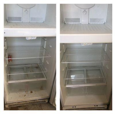 fridge before and after