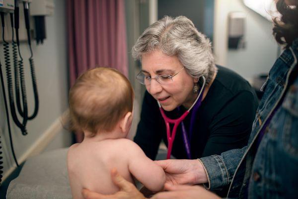 We love babies!  Many of them grow up with us and bring their own babies to see us.  We've seen some families for four generations.