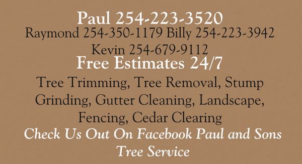 Paul And Sons Tree Service