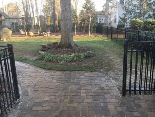 Paver walkway