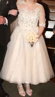 My dream wedding dress! This look would not have been possible without And Sew On!