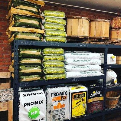 We have a wide selection of soil mixes and access to large quantities.