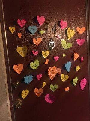 Great Neighbors decorated my door