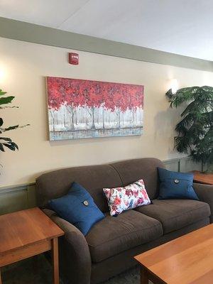 Decompress in the lounge or common lobby area