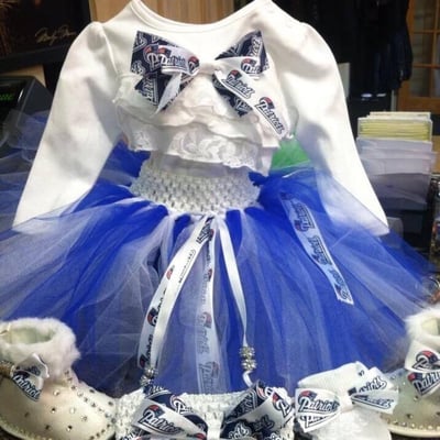 Patriots tutu with headband and boots