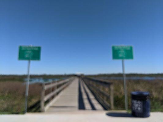 Entrance to boardwalk