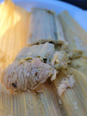 Pollo Verde Tamale