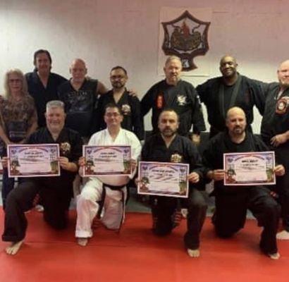 Kempo karate black belt test in Texas