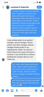 Their idea of "customer service". Rude and unacceptable.