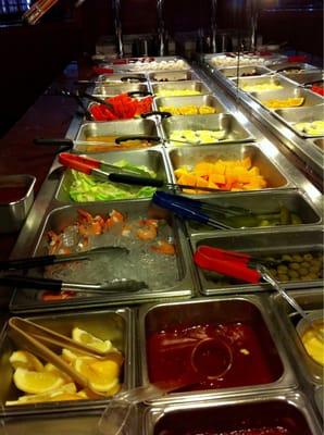 Salad and fruit bar