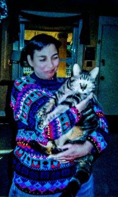 Vickie.  with.   a. sweet. kitty