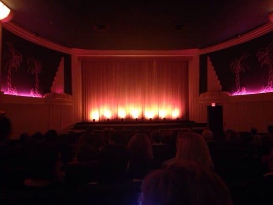 Inside the one-screen theater before the previews kick off