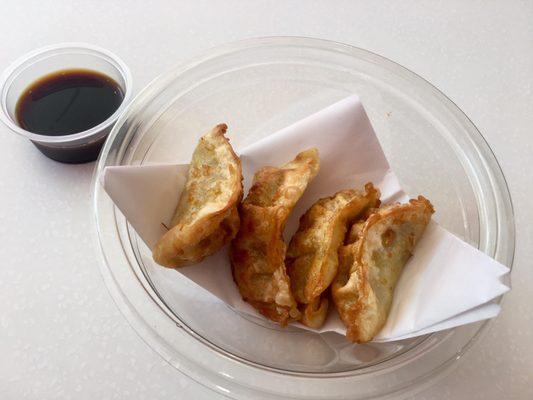 Chicken Potstickers (hot & cooked to order) - $4