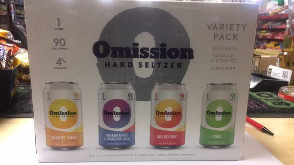 Omission Hard Seltzer Variety 12 pack