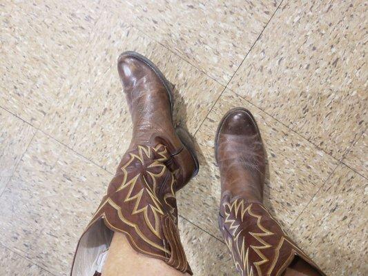 My partner got me these a*s kicking cowboy boots here