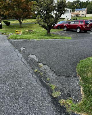 This a before picture of the driveway