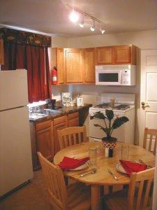 Full sized Kitchen Units with cookware, Coffee and Tea