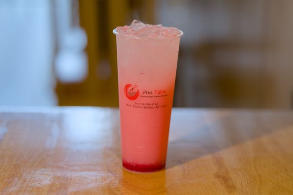 Strawberry Yogurt Soda (Lactose Free)