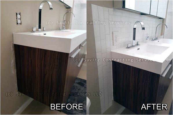 Backsplash Installation