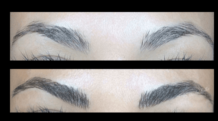 Microblading before and after