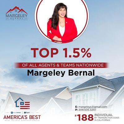 In the Top 1.5% of all agents and teams nationwide, according to "America's Best"