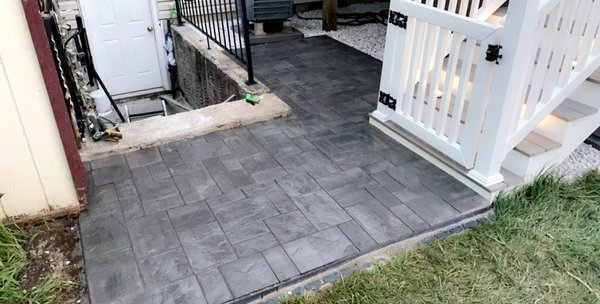 Paver landing/hardscaping