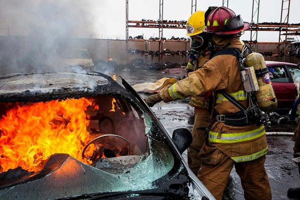 Car fire training day at West Valley Fire Academy. Become a firefighter enroll for the next recruit academy!