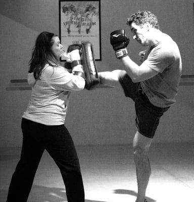 All levels of exerciser enjoy the chance to kick and punch like a fighter!