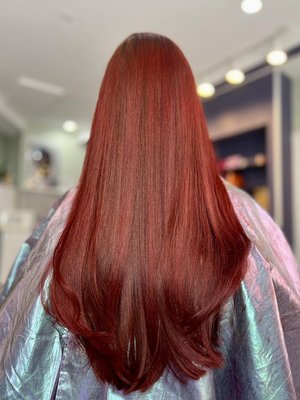 #redhair #vibranthair #salon