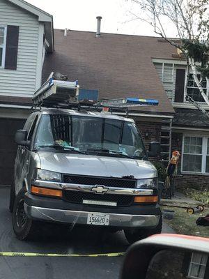 Low picture quality - but shingles lifted and roof wavy - from installation day sept 2017.