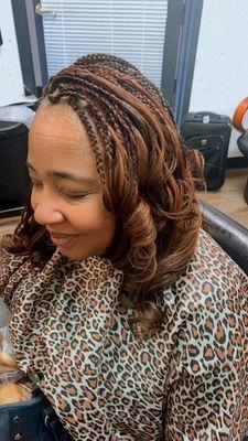 Box Braids with Human Hair