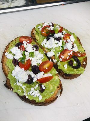 Greek Avocado Toast