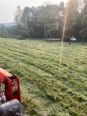 Field mowing