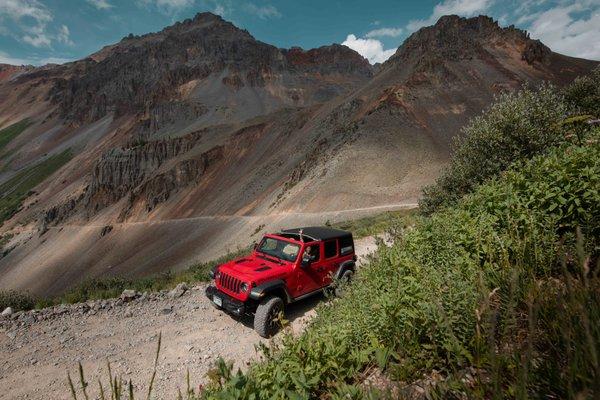 Ophir Pass in a Colorado 145 Jeep JL