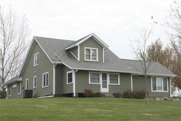 1978 Oak Ave. Guthrie Center, IA 
 2800 sq ft home with 40x60 finished building with office, 10 acres and pond. $329,900