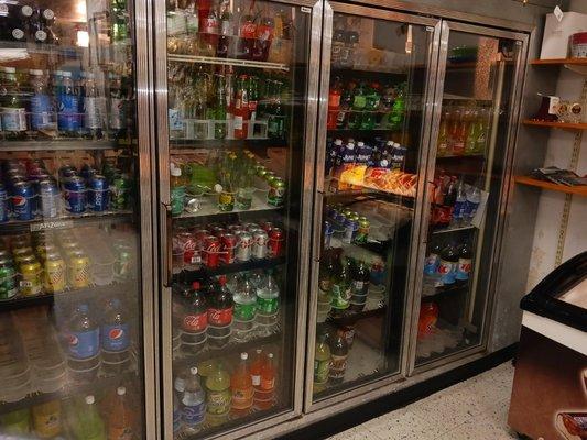 Commercial Display Coolers installed along with the condensers for convenient store