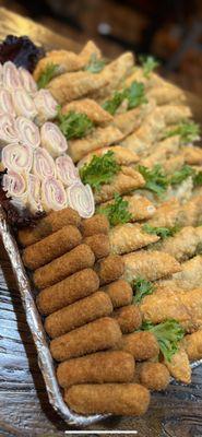 Picadera plater/ pastelitos/ quipes/ croquetas/ mini wraps