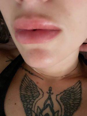 Healed lip blush