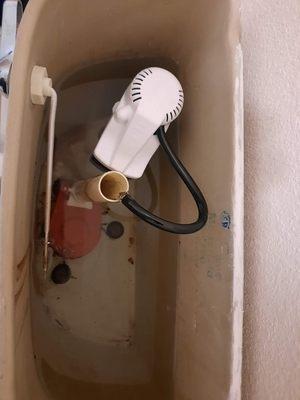 New  toilet  flush water system  installation