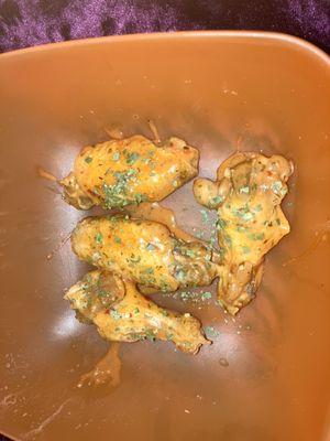 Samples of our spicy garlic & parmesan hot wings