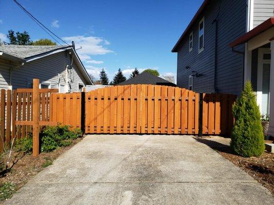 Gate your driveway and expand the usable space of your backyard.