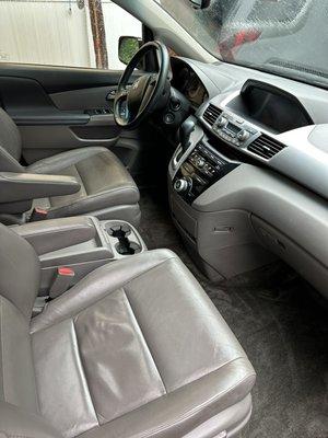 Honda odyssey interior after full service.