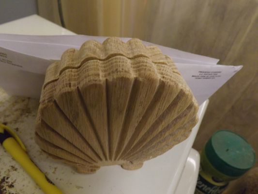 Oak Sea Shell box